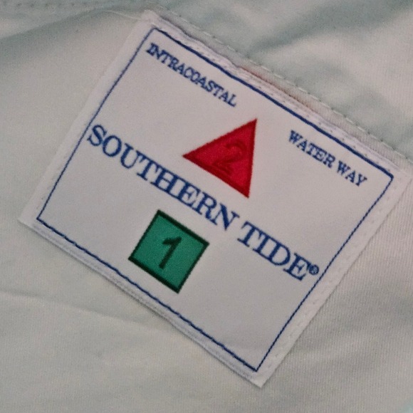 Southern Tide Men's Aqua Blue Classic Fit Chino Shorts Size 38x9 - Picture 7 of 8